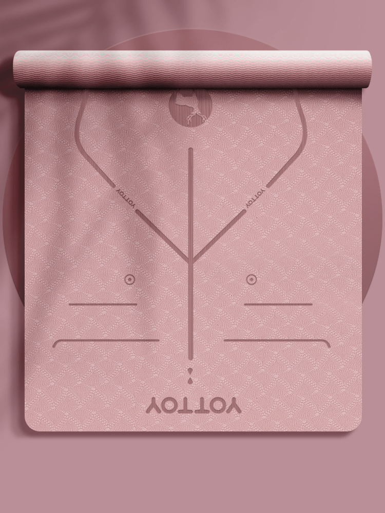 Alignment Line Yoga Mat | L185×W80/90 - YOTTOY